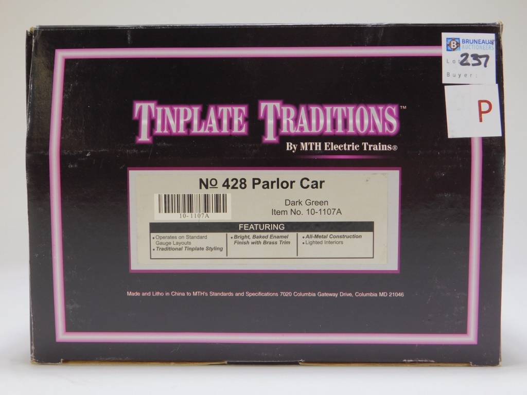 MTH TINPLATE TRADITIONS DARK