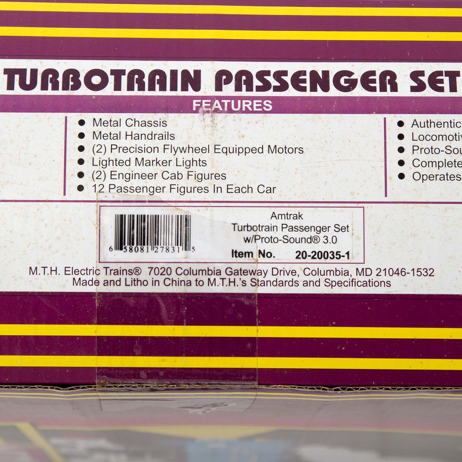 M.T.H. TURBOTRAIN PASSENGER SET