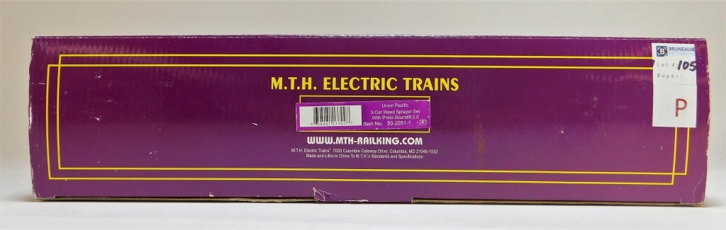 MTH UNION PACIFIC 3 CAR WEED