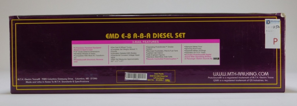 MTH UNION PACIFIC EMD E-8 ABA