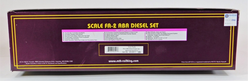 MTH UNION PACIFIC FA-2 ABA DIESEL