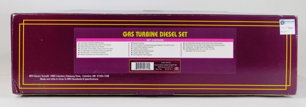 MTH UNION PACIFIC GAS TURBINE