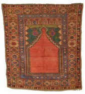 MUDJAR PRAYER RUG, TURKEY, CA.