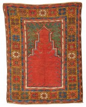 MUDJAR PRAYER RUG, TURKEY, CA.