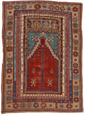 MUDJAR PRAYER RUG, TURKEY, MID