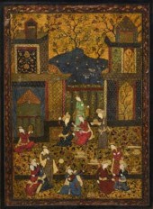 MUGHAL COURT SCENE PAINTINGA v