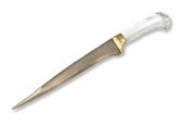 MUGHAL DAGGER W/ CRYSTAL HANDL