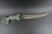 MUGHAL DAGGER W/ SPINACH JADE