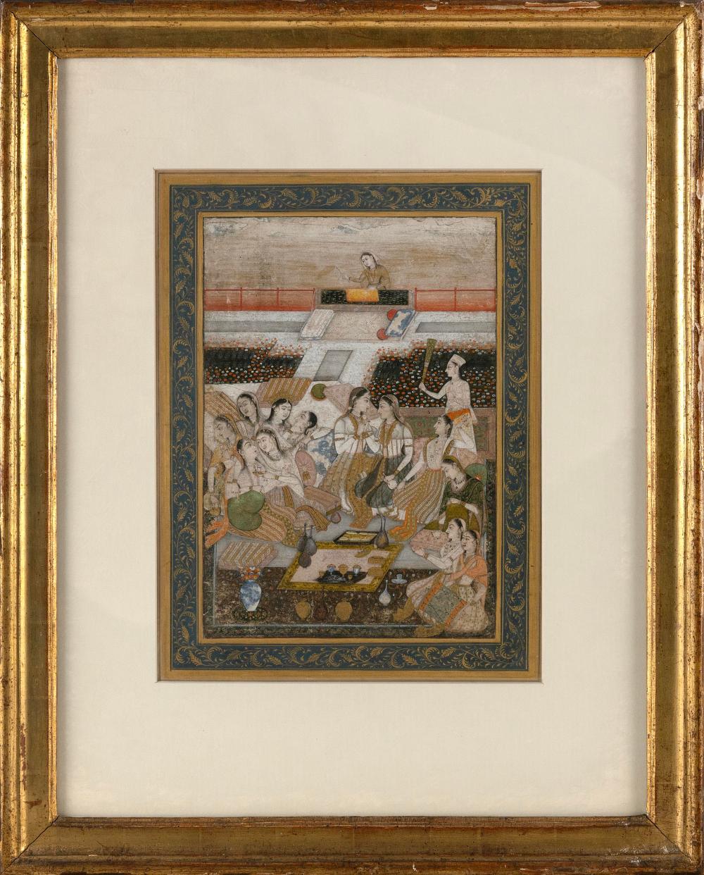 MUGHAL PAINTING OF COURTESANS