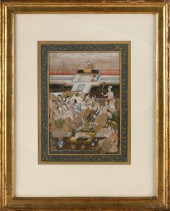 MUGHAL PAINTING OF COURTESANS