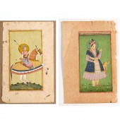 MUGHAL SCHOOL, (2) PAINTINGS M