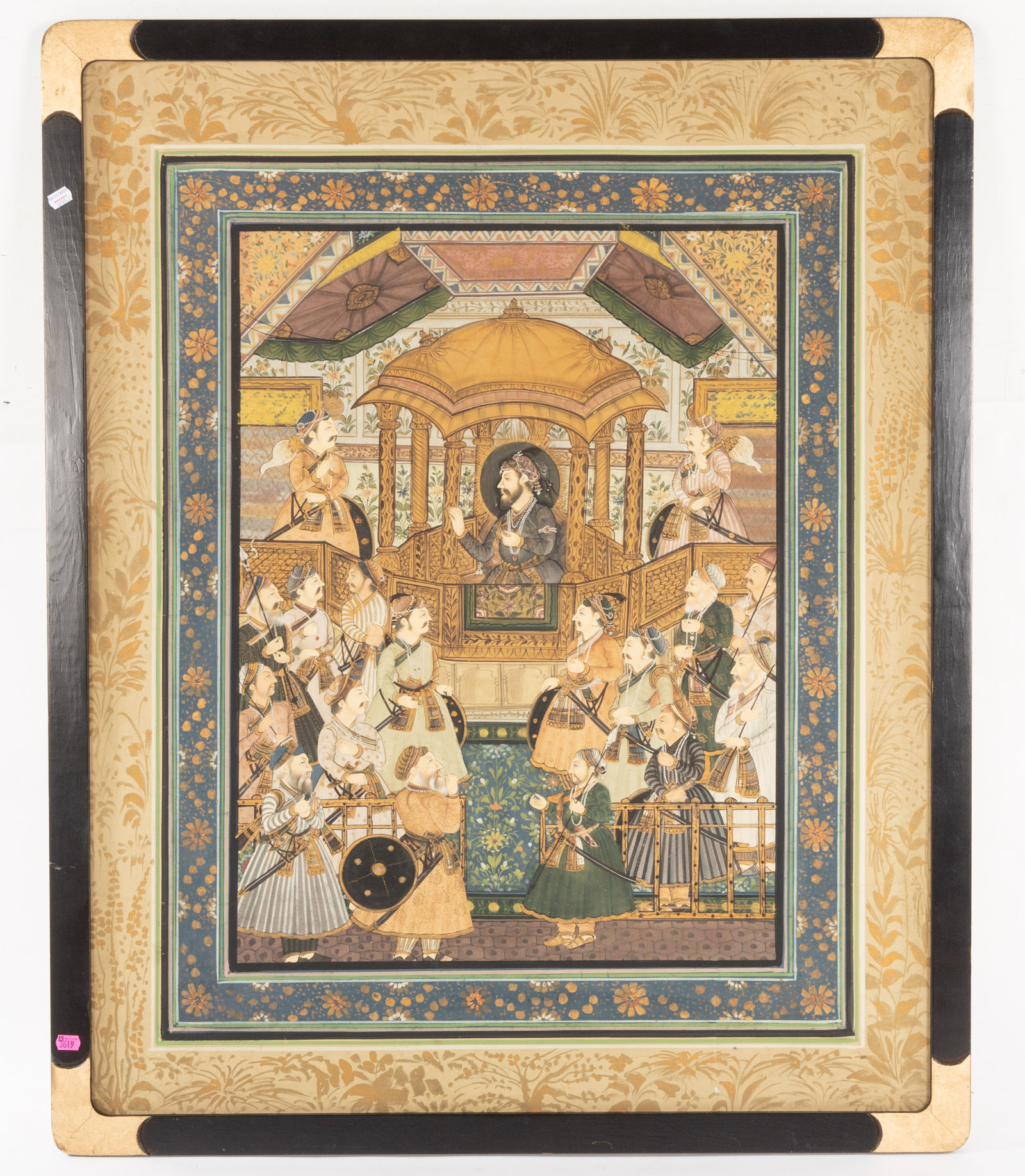 MUGHAL SCHOOL, 20TH C. COURT SCENE,