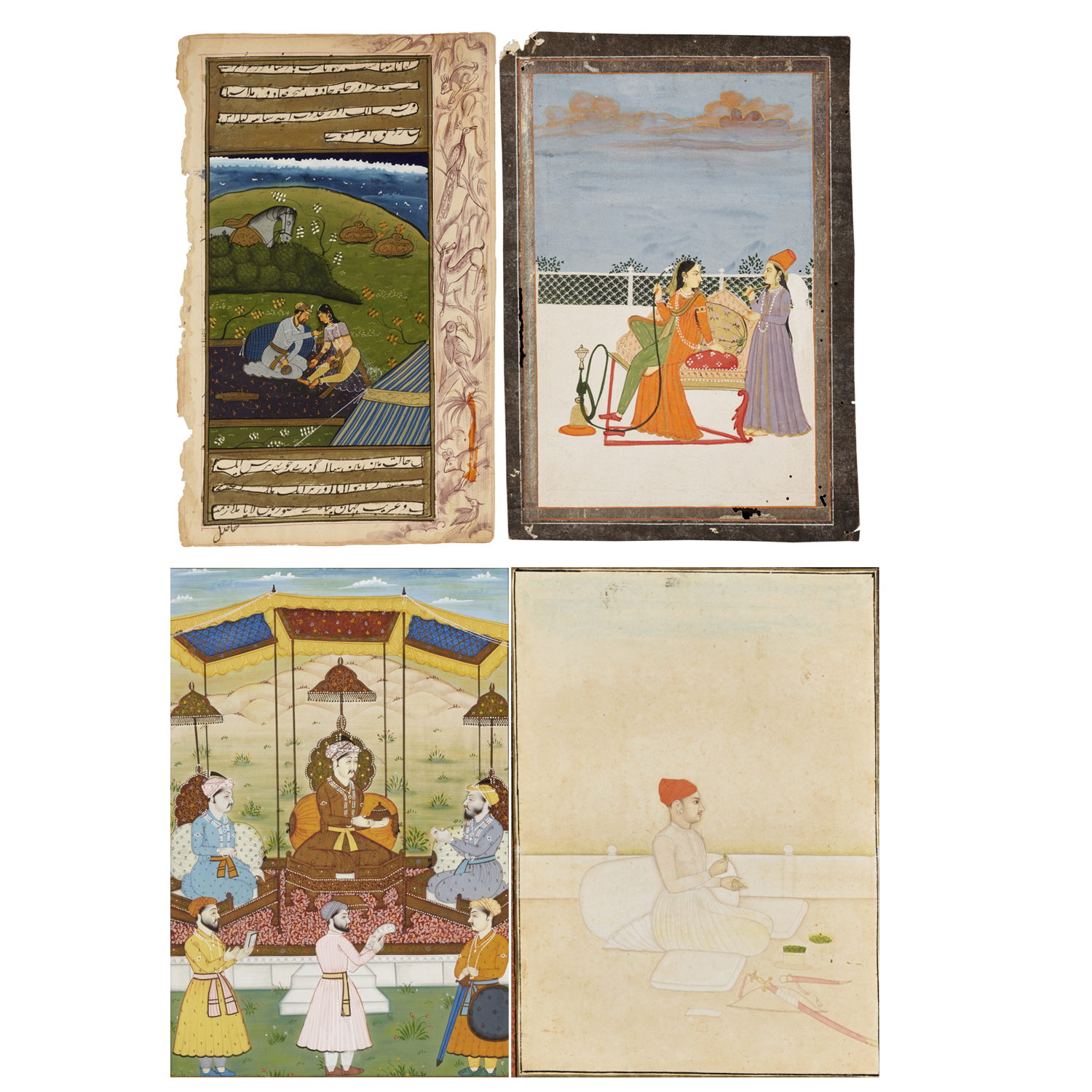 MUGHAL SCHOOL, (4) GOUACHE