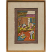 MUGHAL SCHOOL, GOUACHE PAINTIN