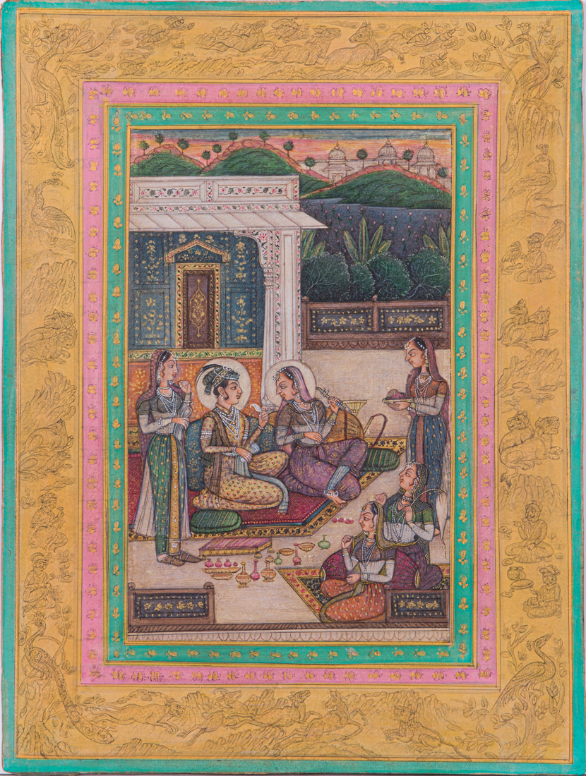 MUGHAL SCHOOL, PRINCE AQBA WITH HIS