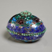 MUGHAL STYLE ENAMELED AND JEWE