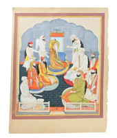 MUGHAL STYLE INDIAN COURT PAIN
