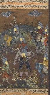 MUGHAL STYLE MINIATURE HAND PA
