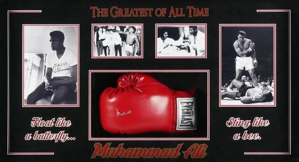 MUHAMMAD ALI SIGNED GLOVE