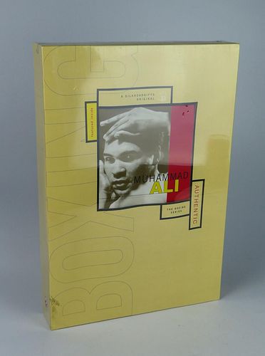 MUHAMMAD ALI SIGNED HAND PRINT SILK