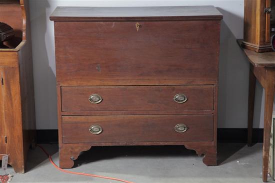 MULE CHEST. Walnut with poplar