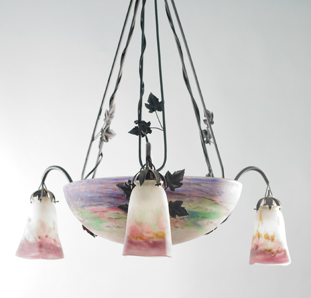 MULLER FRERES ART DECO GLASS AND