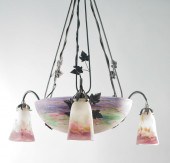 MULLER FRERES ART DECO GLASS A
