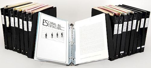 MULLER, REINHARD. LARGE FILE OF