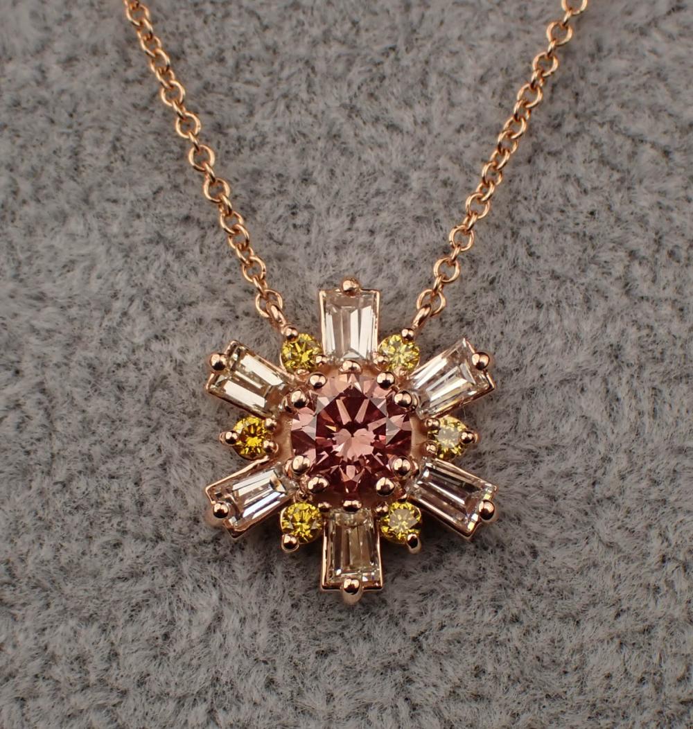 MULTI COLOR DIAMOND AND ROSE GOLD