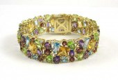 MULTI-COLOR GEMSTONE AND DIAMO