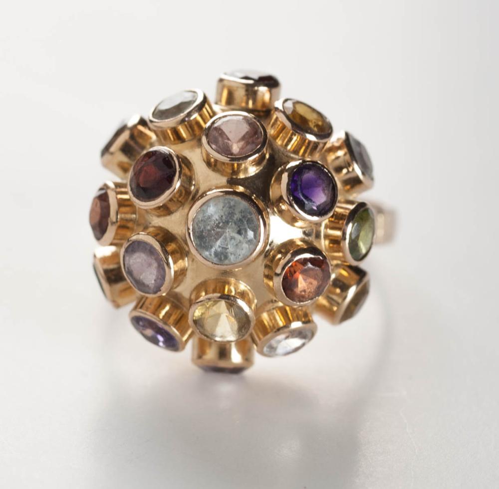 MULTI COLOR GEMSTONE AND EIGHTEEN