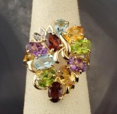 MULTI COLOR GEMSTONE AND FOURT