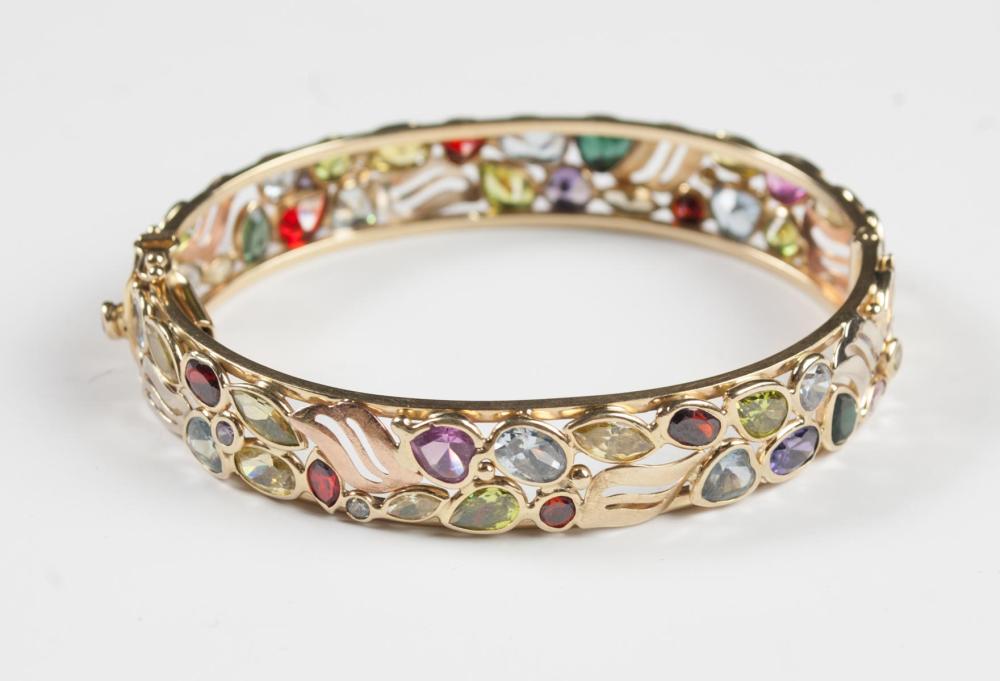 MULTI COLOR GEMSTONE AND FOURTEEN