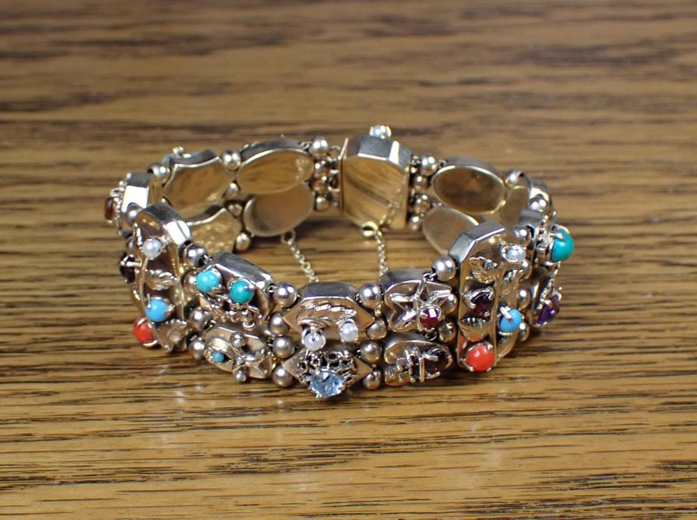 MULTI COLOR GEMSTONE AND GOLD