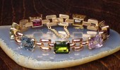 MULTI COLOR GEMSTONE AND ROSE