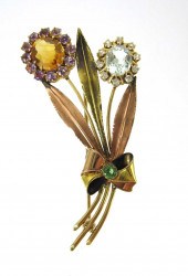 MULTI COLOR GEMSTONE AND TEN K