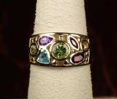MULTI COLOR GEMSTONE AND YELLO
