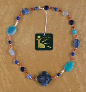 MULTI COLOR GEMSTONE BEAD NECK