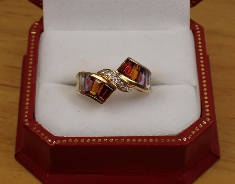 MULTI-COLOR GEMSTONE, DIAMOND AND