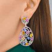 MULTI COLOR SAPPHIRE AND DIAMO