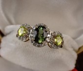 MULTI-COLOR TOURMALINE AND DIA