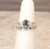 MULTI-COLOR TOURMALINE AND DIA