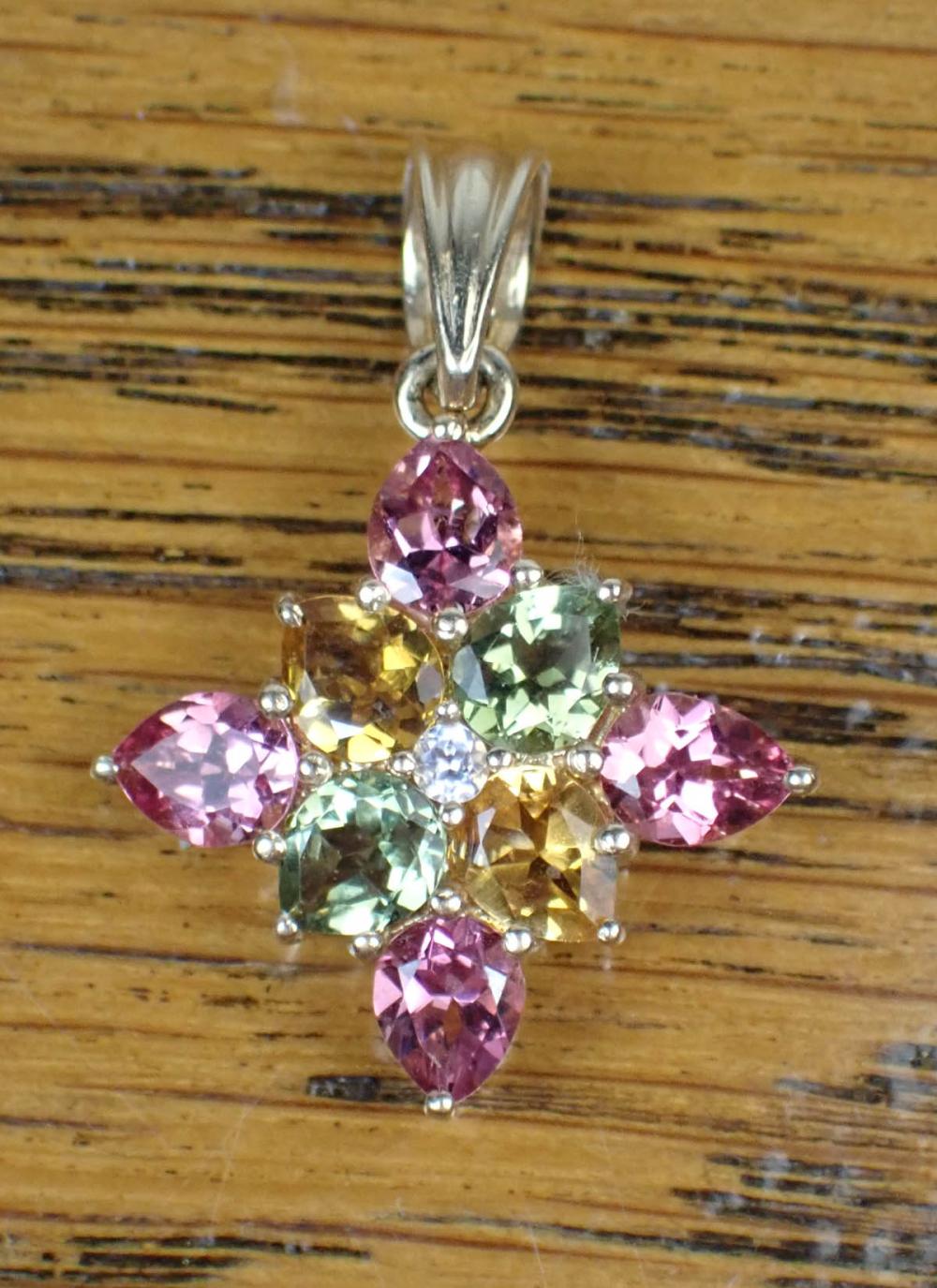 MULTI COLOR TOURMALINE AND GOLD