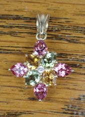 MULTI COLOR TOURMALINE AND GOL
