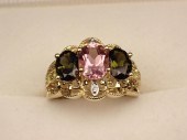 MULTI COLOR TOURMALINE, DIAMON