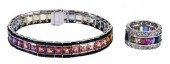 MULTI COLORED SAPPHIRE AND BLA