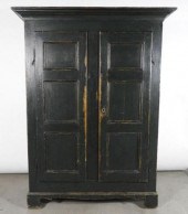 MULTI-PANELLED PINE ARMOIRE, Q
