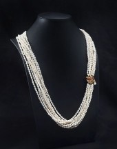 MULTI-STRAND BIWA PEARL NECKLA