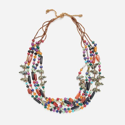 MULTI STRAND GEMSTONE FETISH HEISHI