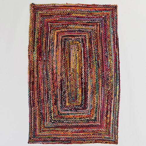 MULTICOLORED RAG RUGApproximately 8
